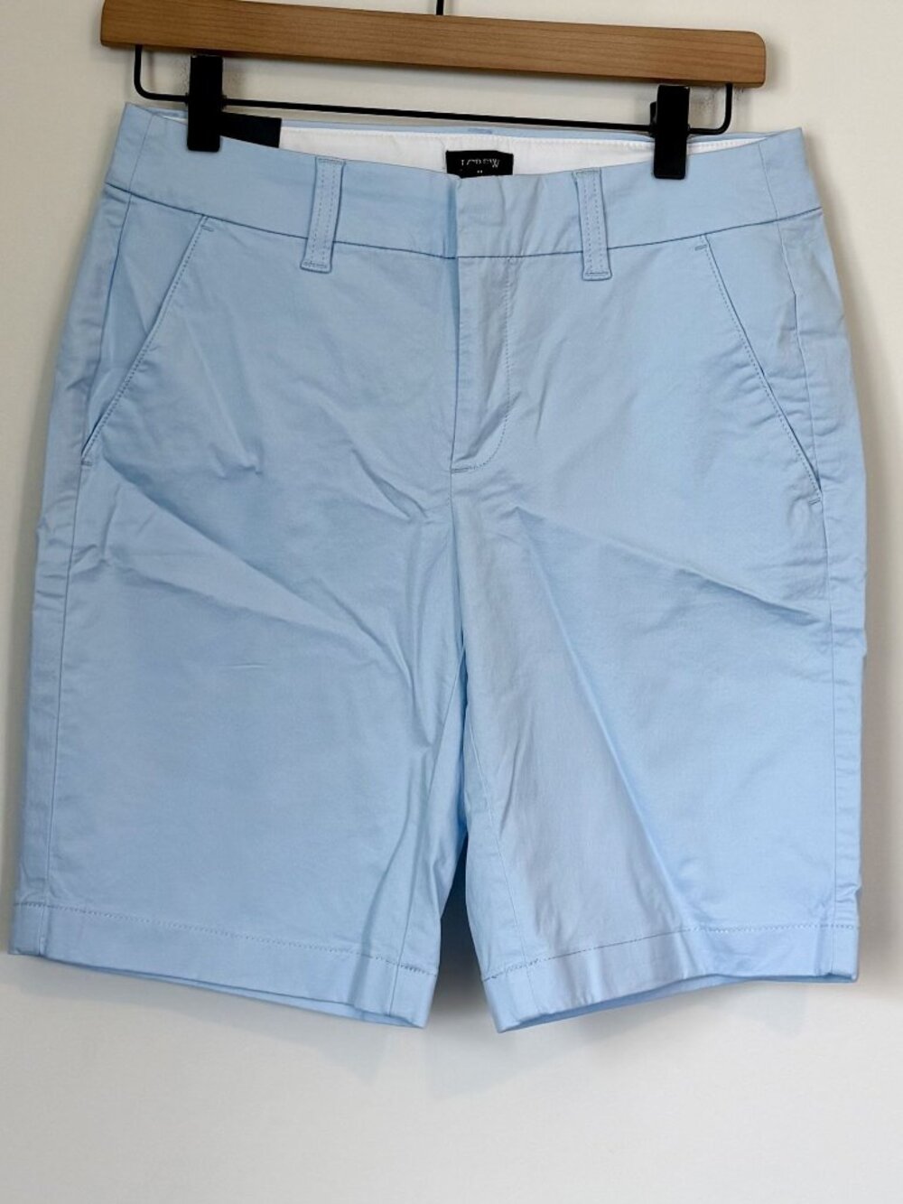 NWT J.Crew Light Blue Frankie Bermuda Chino Shorts - Size: 0